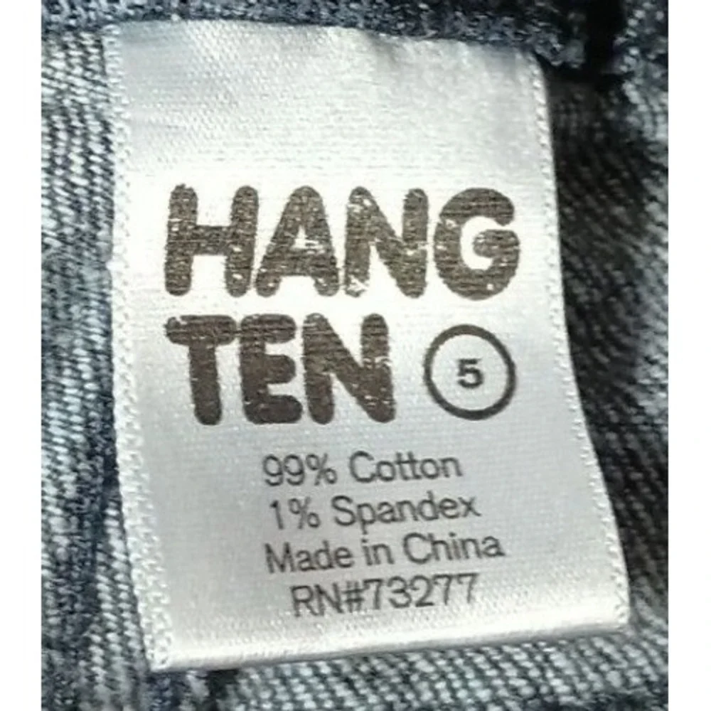 Punk Rock Hang Ten Skinny Jeans Womens‎ Size 5 Blue Acid Wash Studded